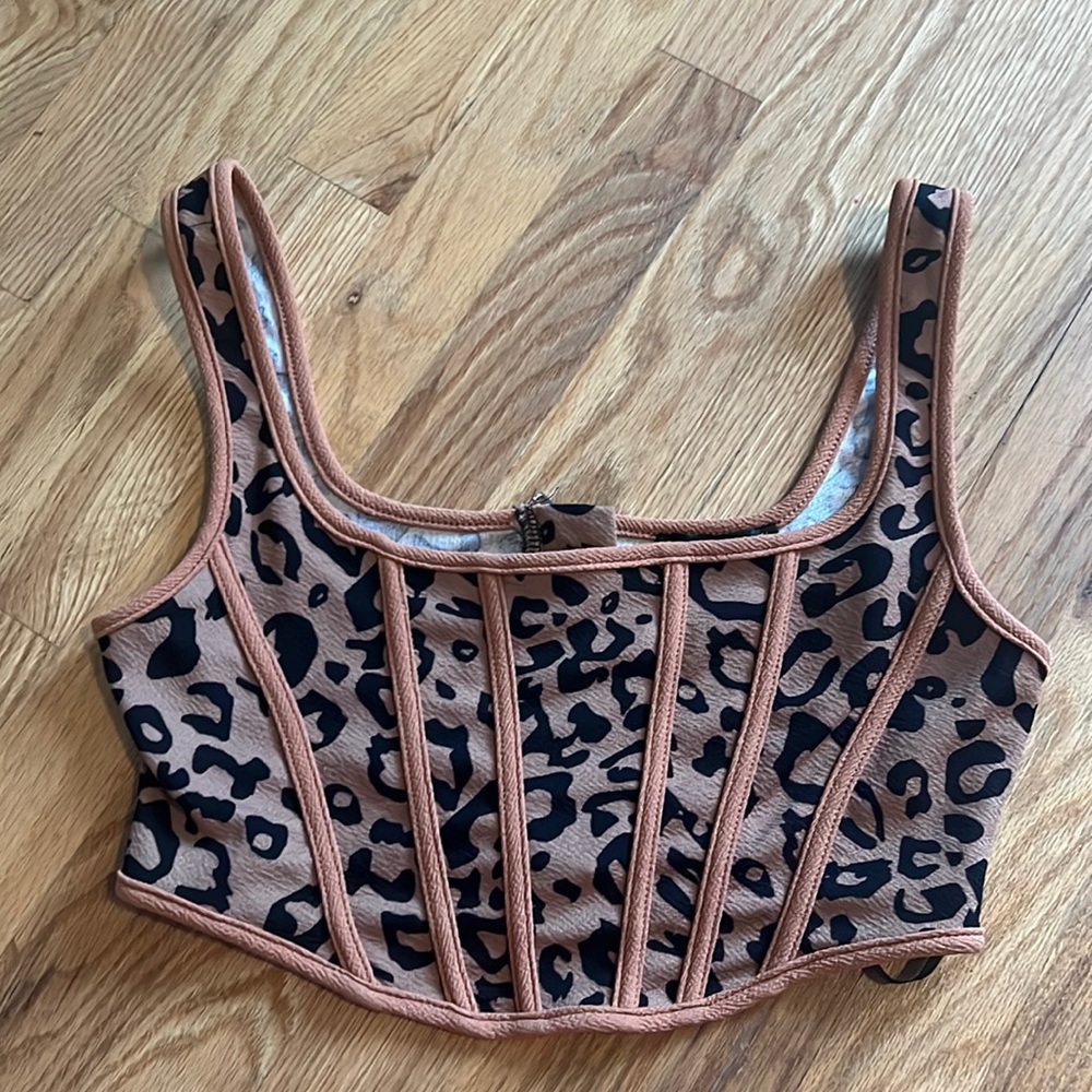Cheetah Corset top